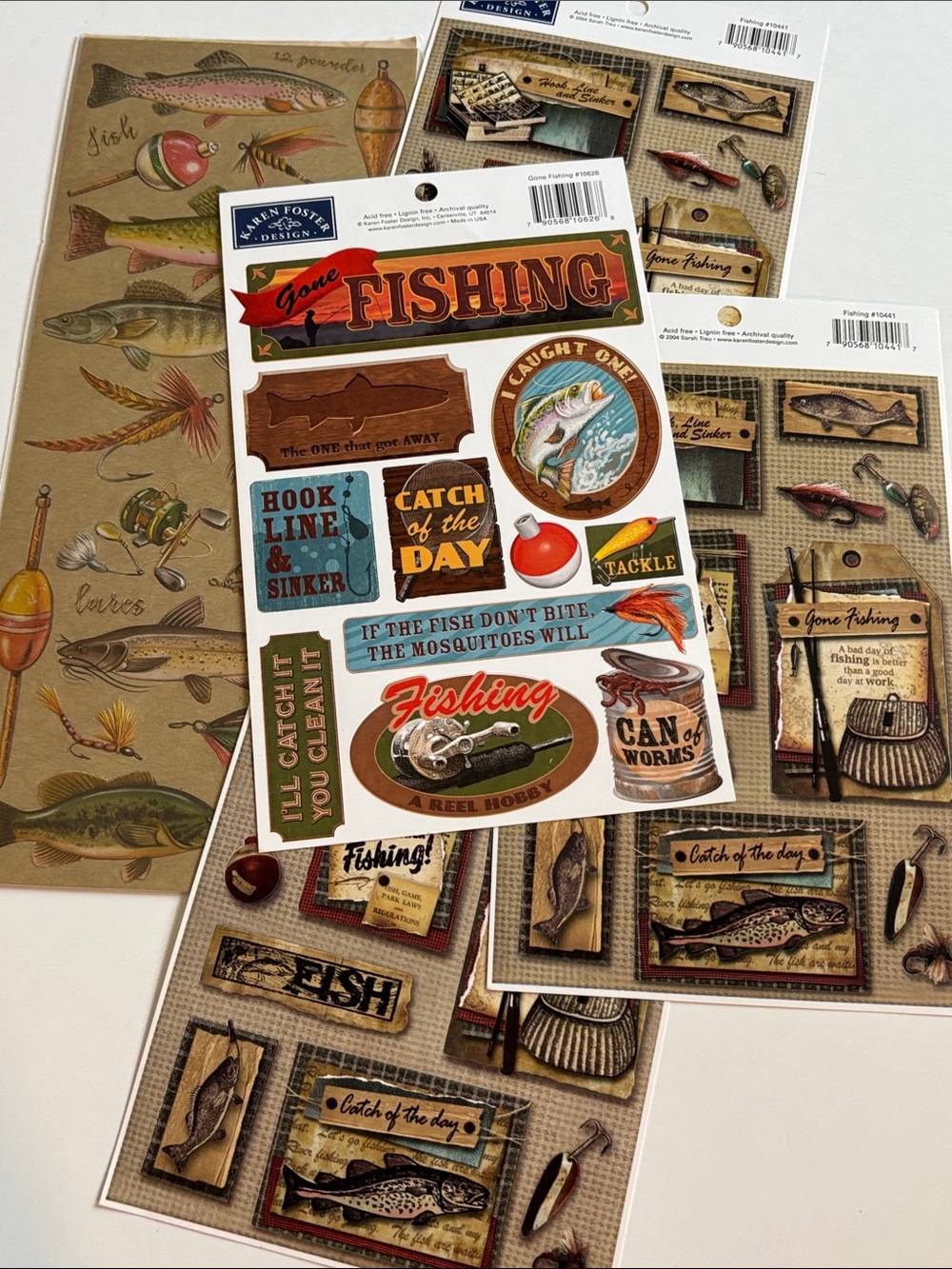 Fishing Stickers Junk Journal Karen Foster Designs Fishing Stickers Fish Theme